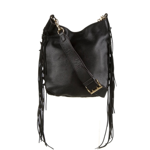 Rebecca Minkoff Handbags - REBECCA MINKOFF Fringe-Trimmed Leather Shoulder Bag